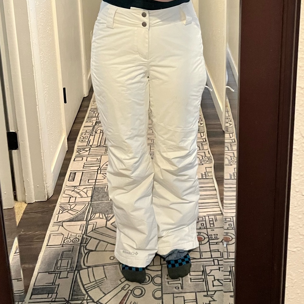 Columbia women’s snow pants size XS WHITE
